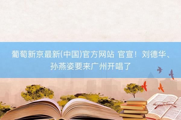 葡萄新京最新(中国)官方网站 官宣!刘德华、孙燕姿要来广州开唱了